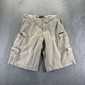 U.S. Expedition Short Mens 36 White Cotton Cargo Bermuda Utility Workwear Travel